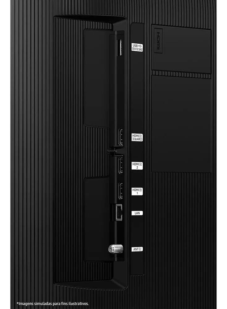 Smart TV Samsung - Portas HDMI, USB, LAN